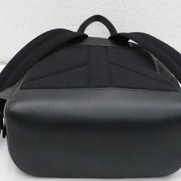 BURBERRY Rocco Charcoal Checkered E-Canvas Backpack - Picture 8 of 16